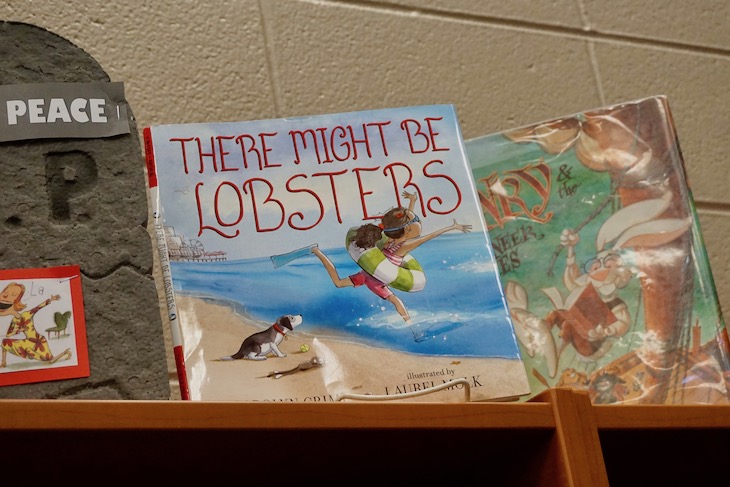 <p>Ms. Crimi’s latest book, “There Might Be Lobsters.”</p>
